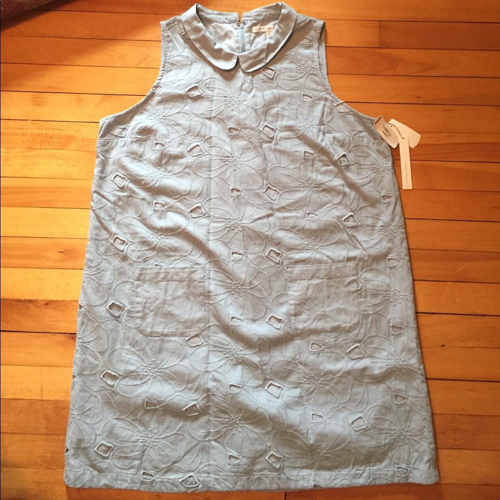 Lauren Conrad baby blue floral lace dress