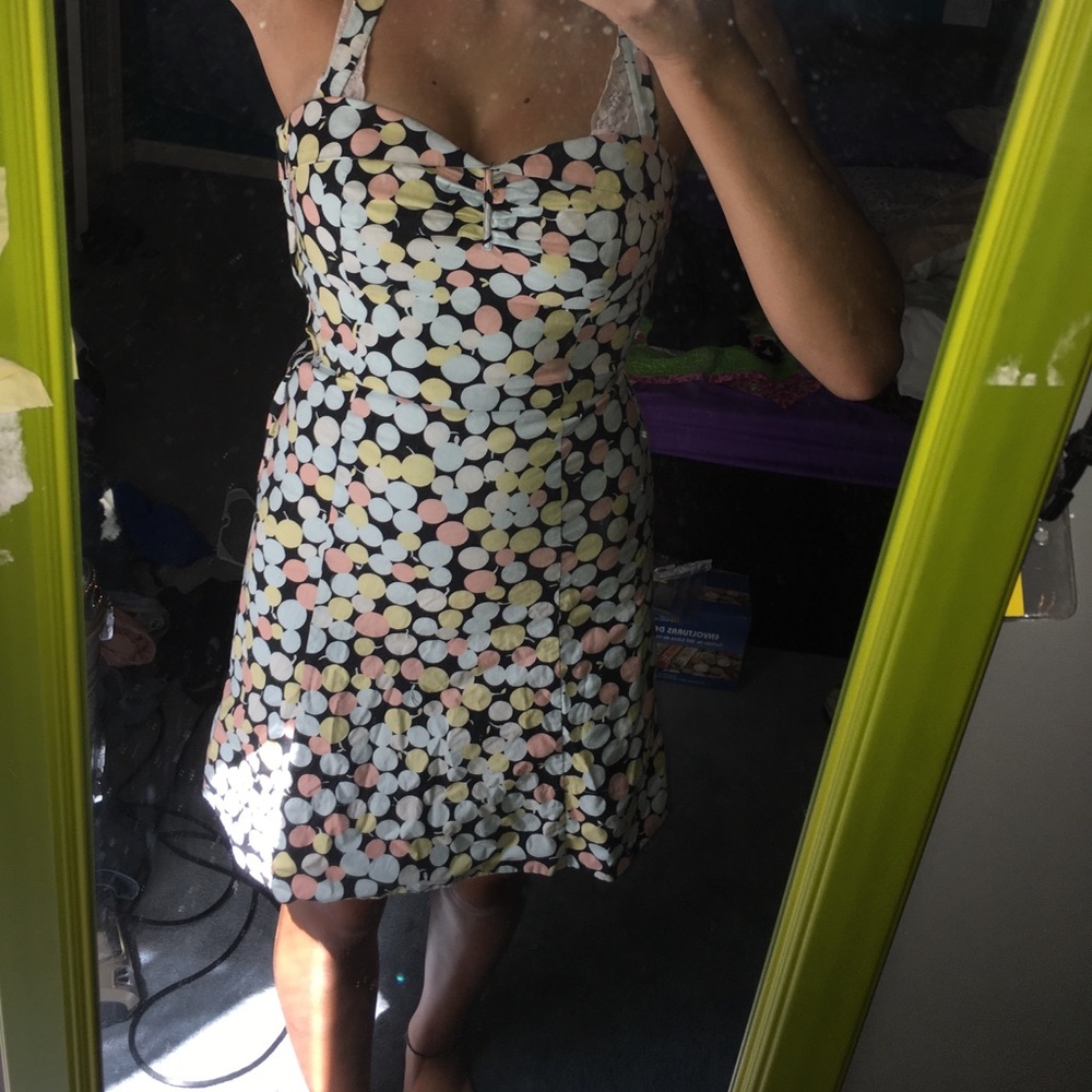 Marc Jacobs Pastel Polka Dot Midi Dress