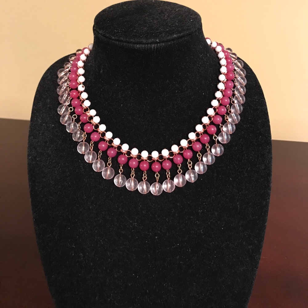 Pretty in Pink Beaded Necklace