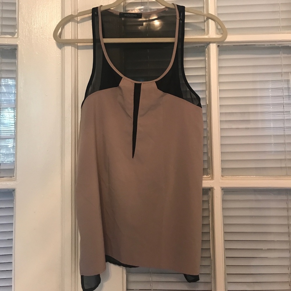 Cute tank w/ see through back