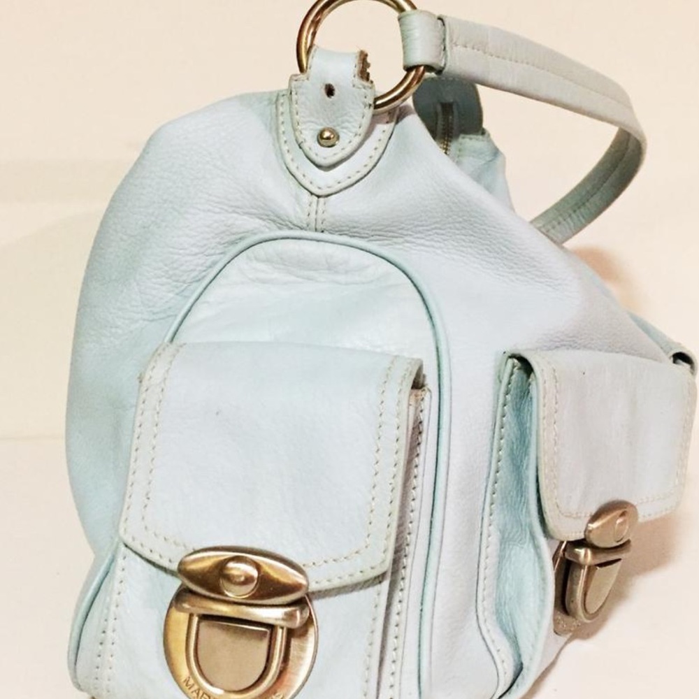 ♦️SOLD♦️Mark Jacobs "Blake" blue satchel  bag - Picture 3 of 8