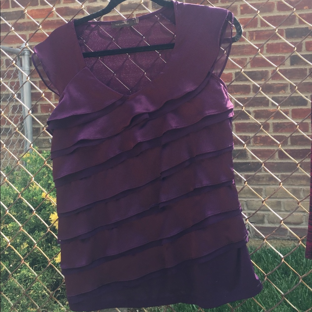 Purple dressy top