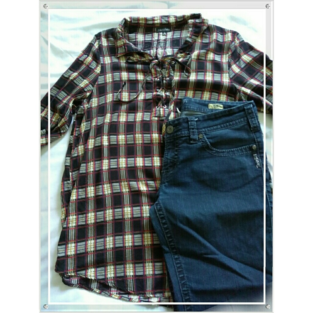 Trendy in Plaid Shirt
