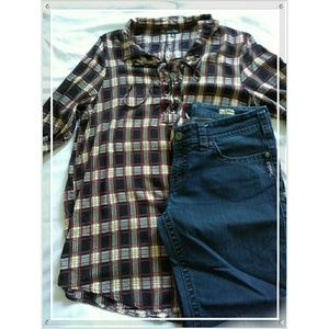 Trendy in Plaid Shirt