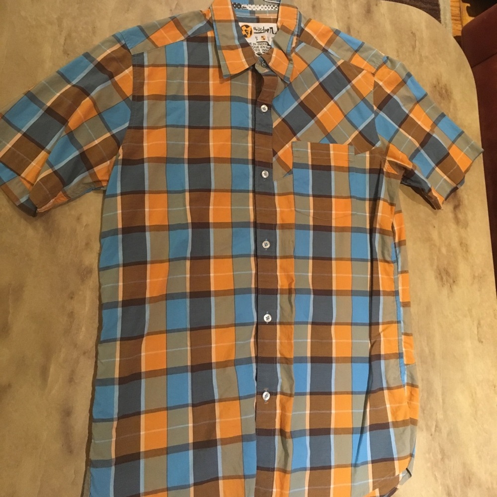 Quiksilver Checkered Short Sleeve Button Down