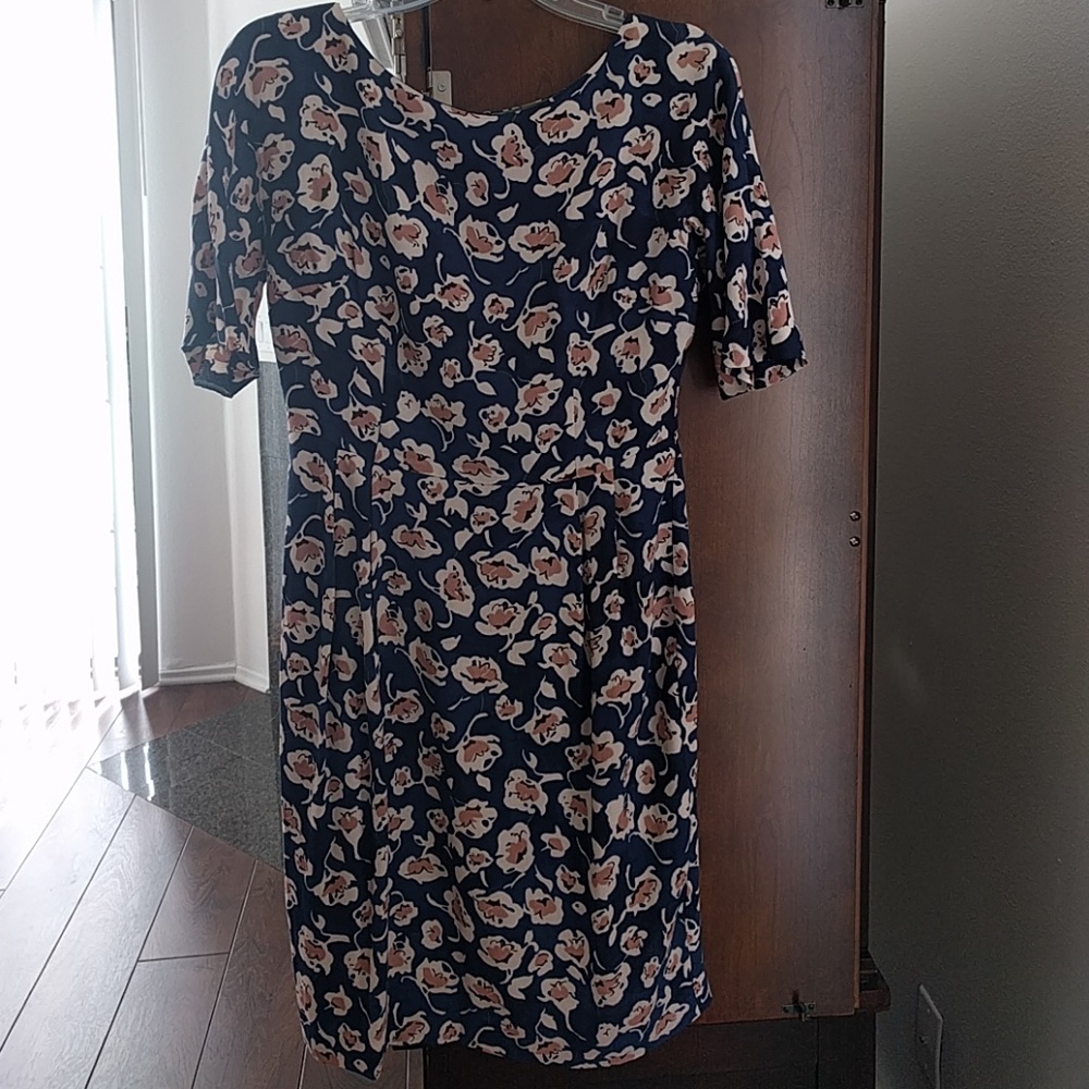 Boden navy floral dress