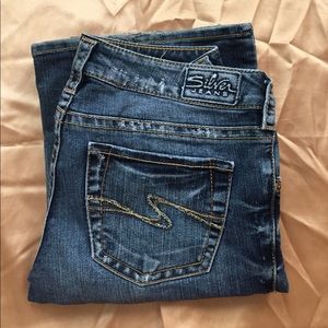 Silver jeans, boot cut, 35" inseam!