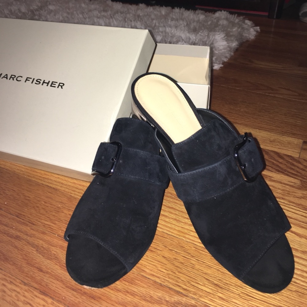Marc Fisher Mule w/ Metallic Heel - SZ 9M