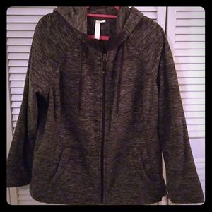 Green Tea Gray Fleece Jacket (XXL)