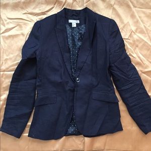 Navy linen blazer
