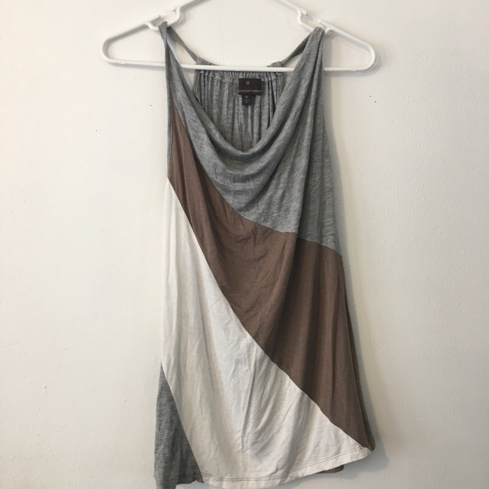 Loose Color-Block Tank Top