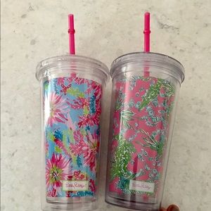 2 Lilly Pulitzer tumblers