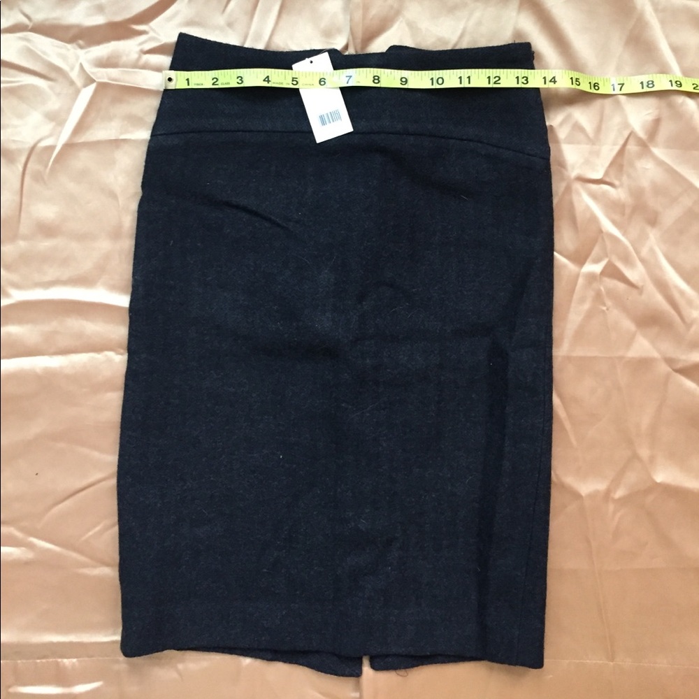 Charcoal wool pencil skirt from banana republic