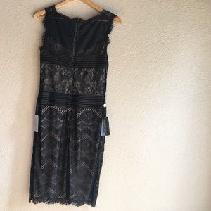 NWT Tadashi Shoji Black Lace Sheath Dress