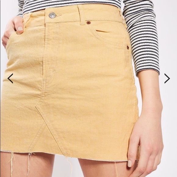 khaki denim skirt topshop