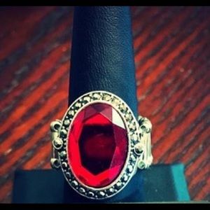 Ruby Red Stretch Ring