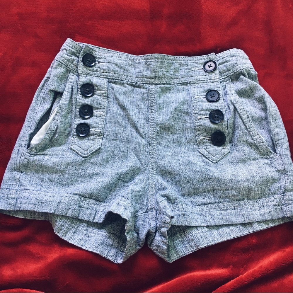 EXPRESS Linen HighWaisted Shorts