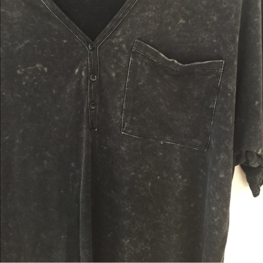 Boutique Acid Wash High Low Tunic