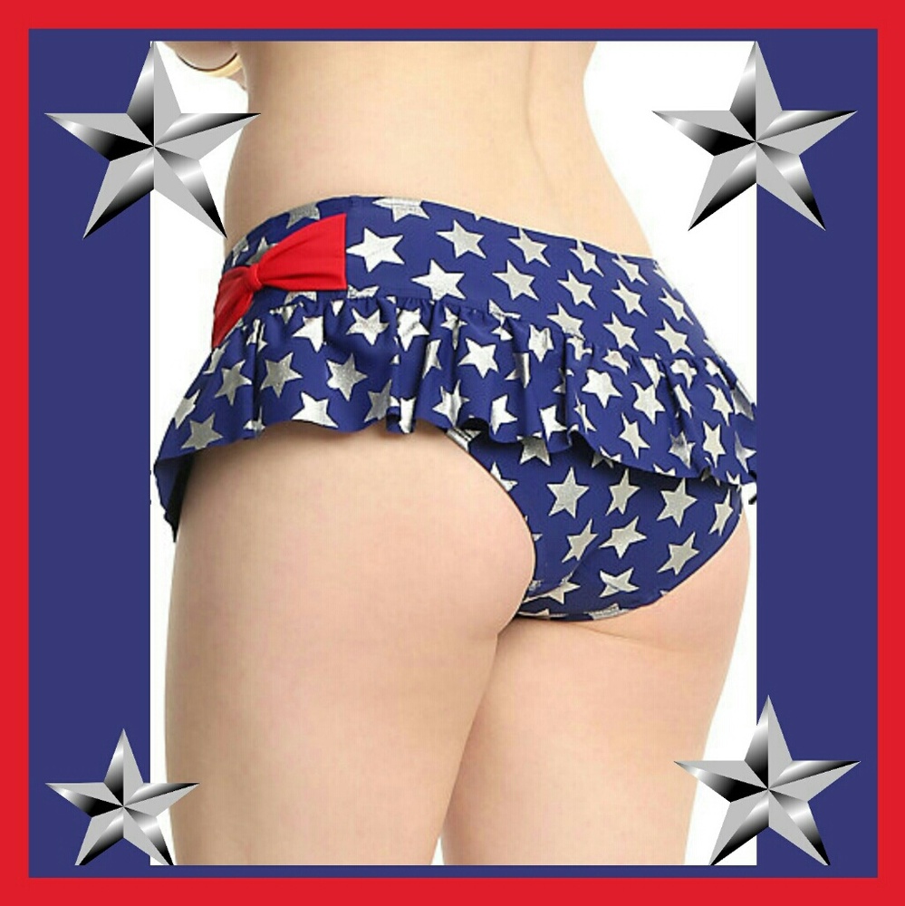 DC comics Wonder Woman Ruffled Bikini - Picture 3 of 5