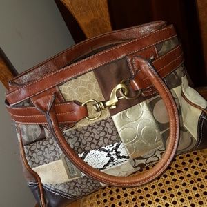 Coach patchwork handbag
