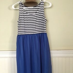 Blue Striped Dress