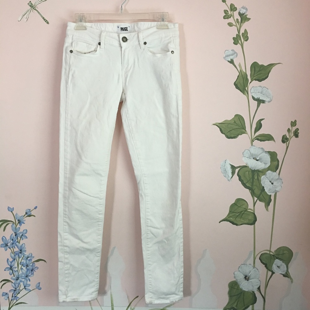 White Paige Skyline Skinny Jeans