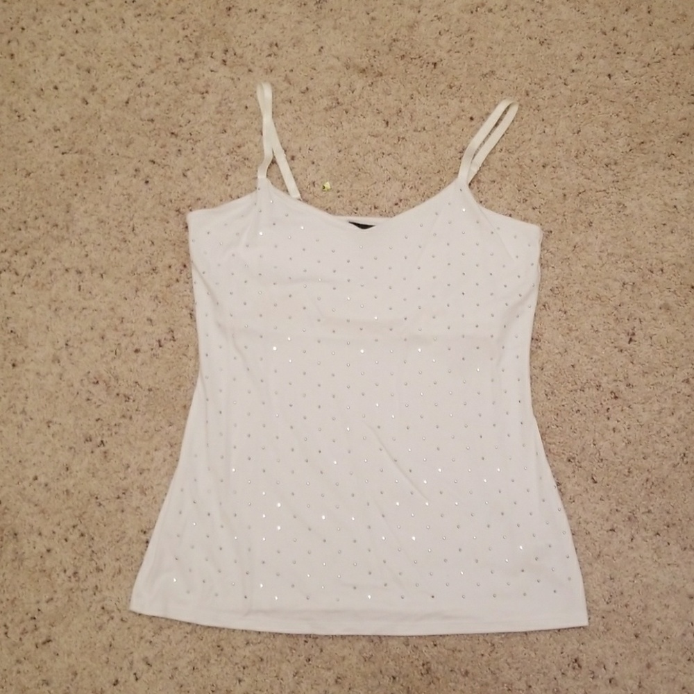 White house black market beaded tank