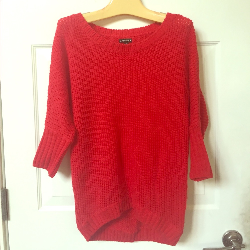Express Small wool blend red sweater