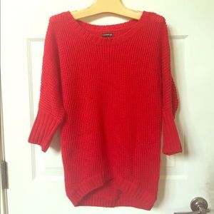 Express Small wool blend red sweater