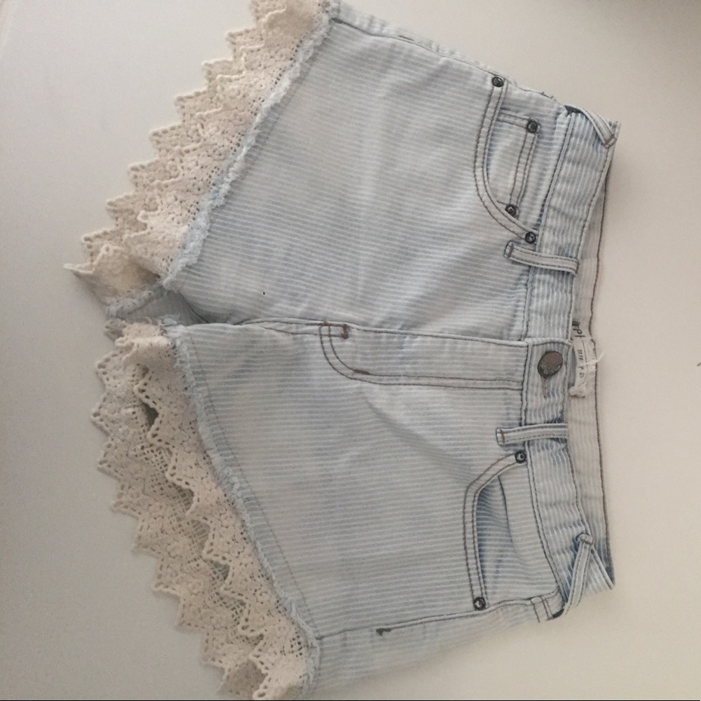 Free People Jean Shorts