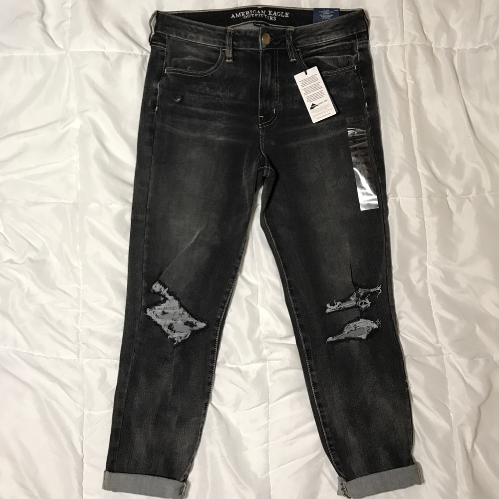 American eagle begging crop hi rise.