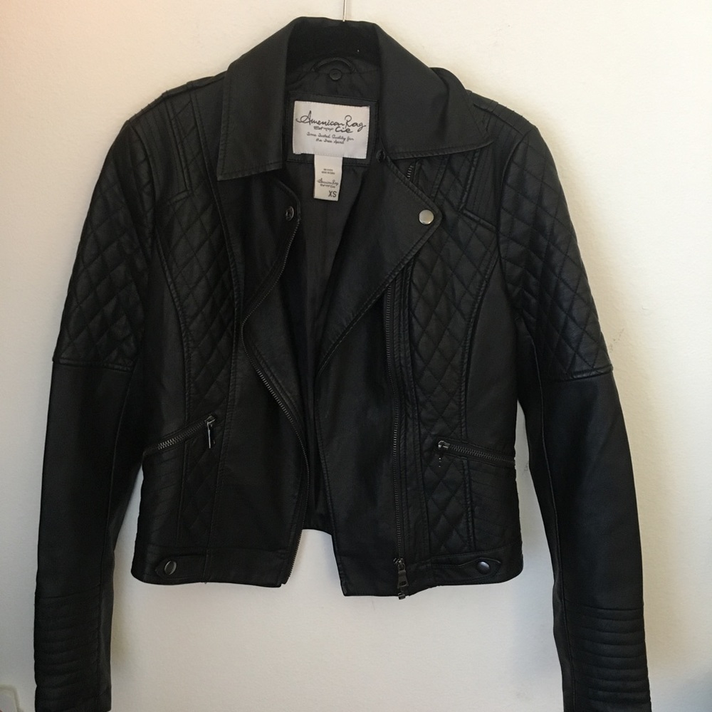American rag leather jacket