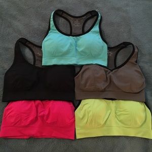 5 Sports Bras NWOT