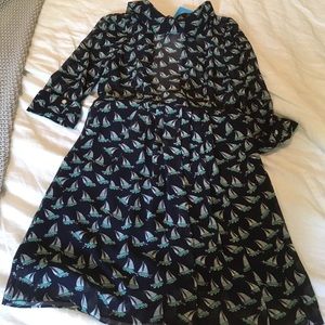 Art & Tatyana retro Peter Pan collar boat dress