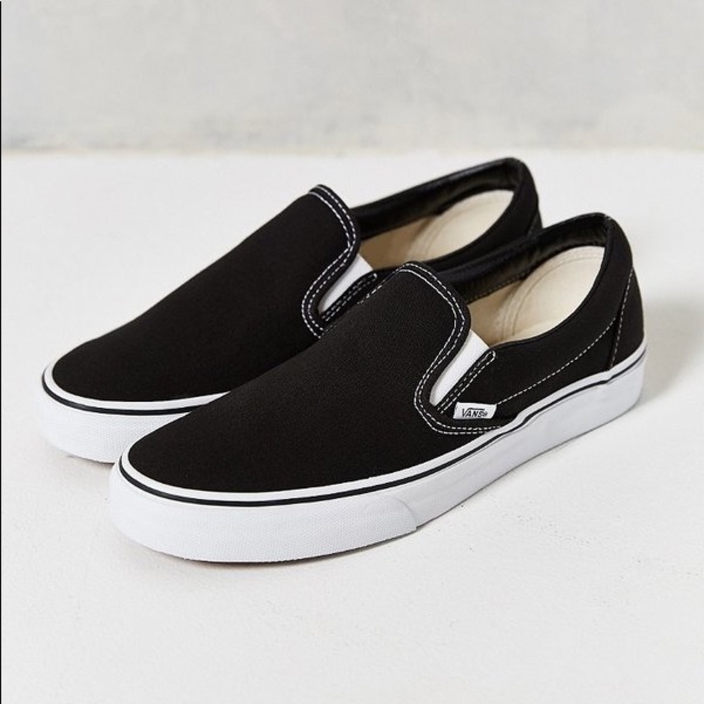 Vans Black Slip-Ons