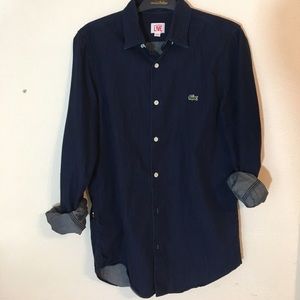 Lacoste buttoned down longsleeve denim shirt