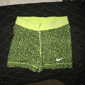 Small nike pro spandex shorts