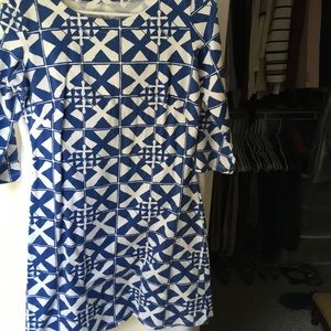 Blue Mahi Gold long sleeve t shirt dress