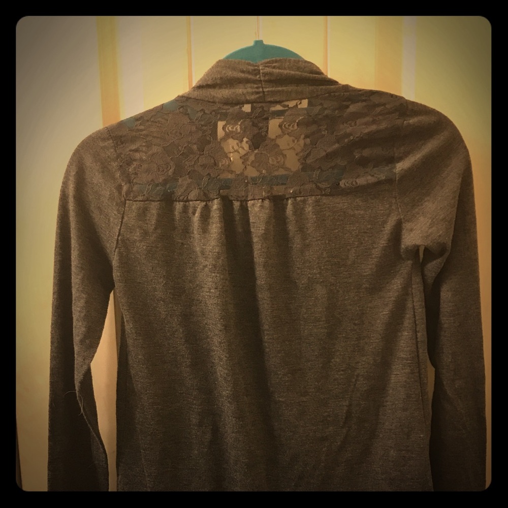 Grey Lacey sweater