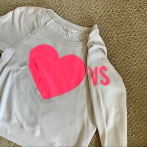 Terry crew-neck sweatshirt