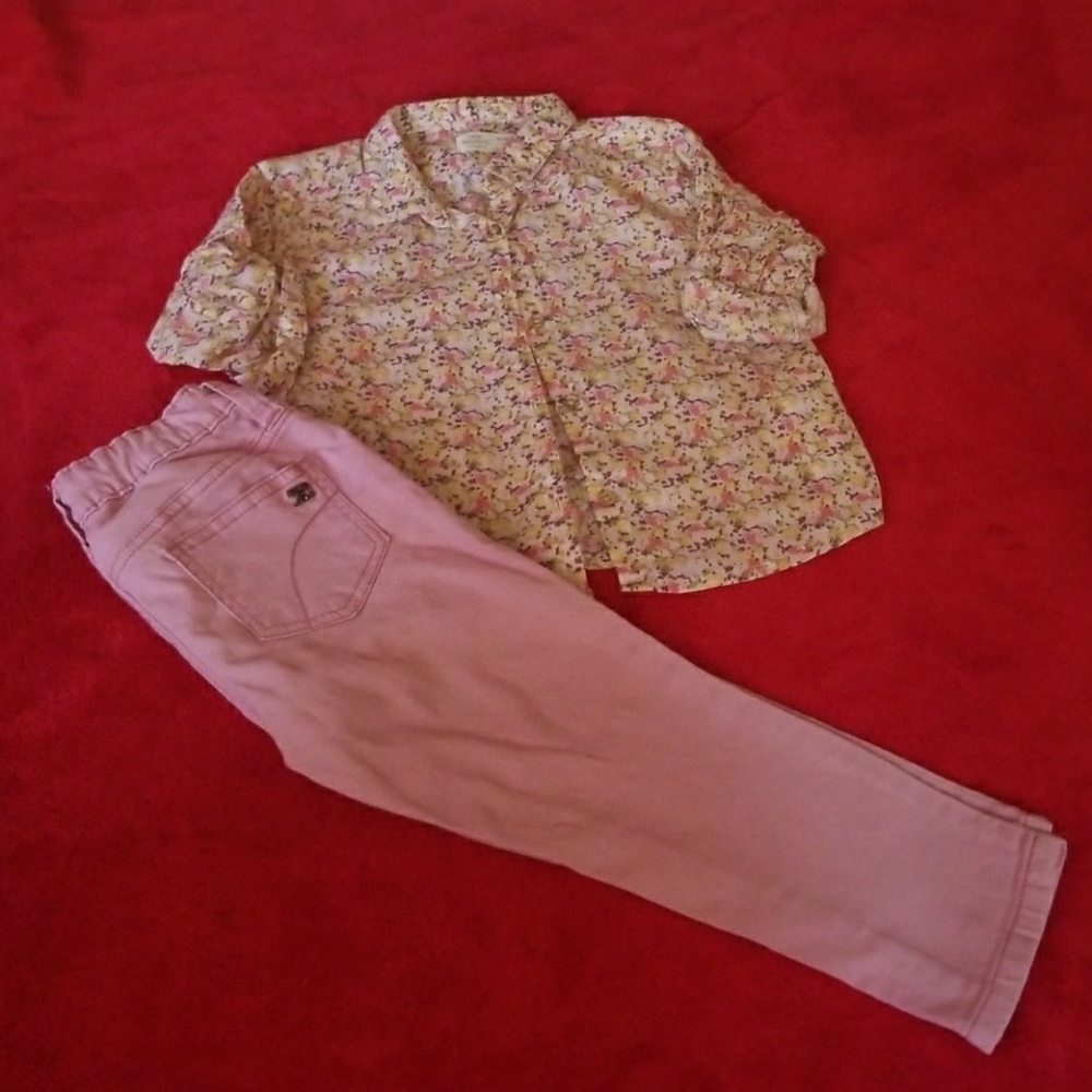 Baby Zara and Joe's jeans set
