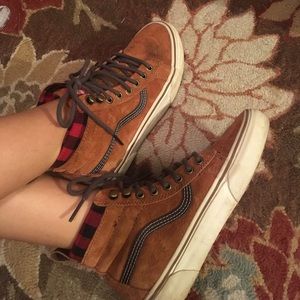 Brown Suede High top Vans