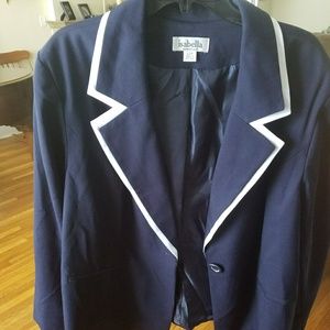 Classic Navy & White suit jacket!