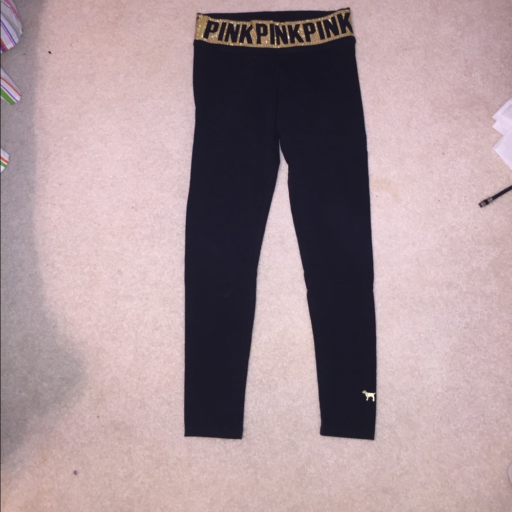 Black "PINK" Victoria's Secret Leggings