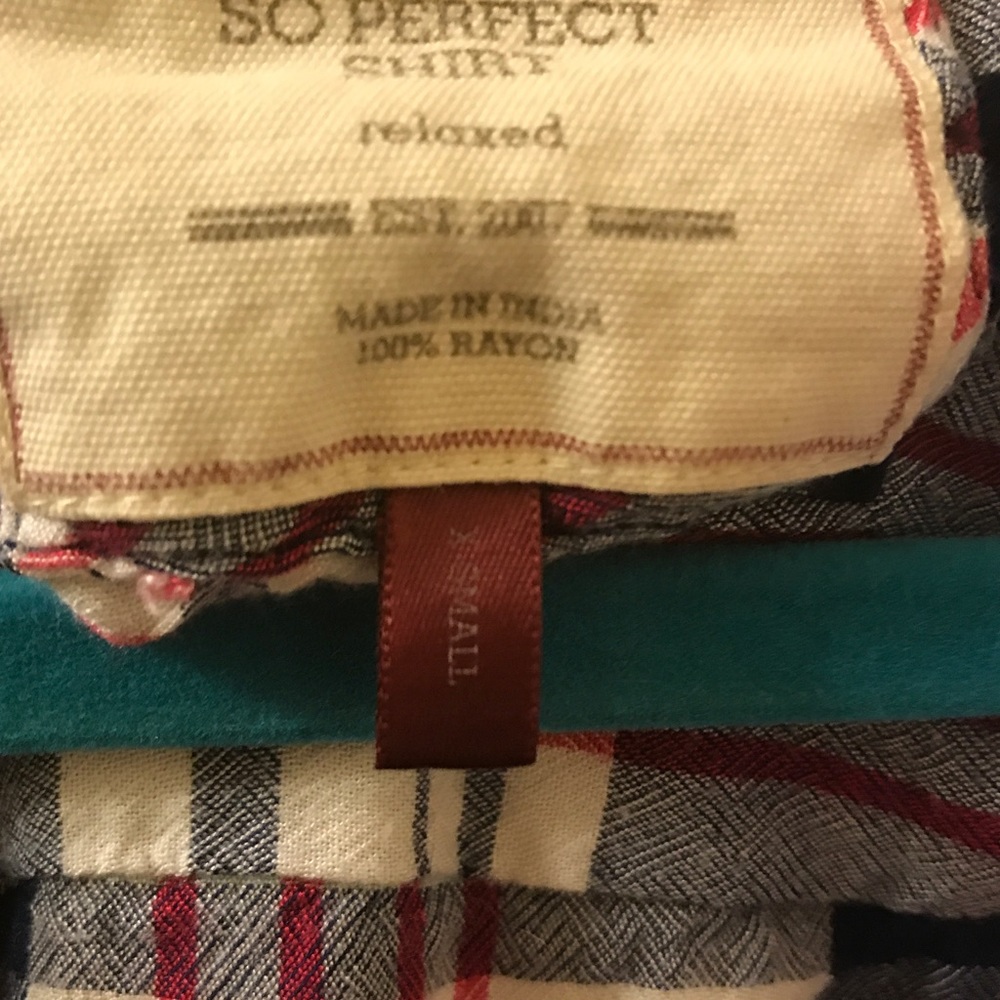 Plaid button up - Picture 3 of 3