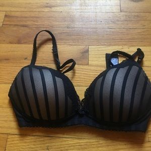 Elegant black mesh moulin rouge bra - 👙🌸 pin up