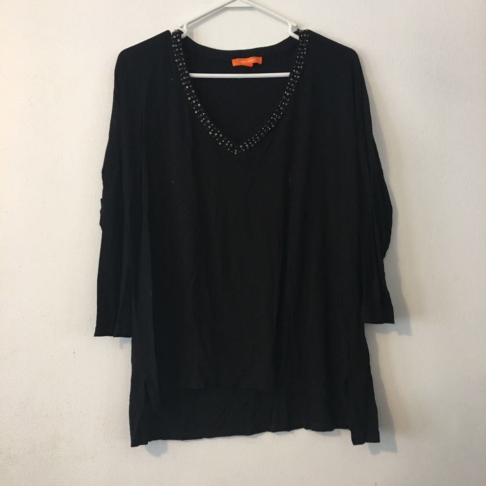 3/4 Length Blouse with Stone Detailing