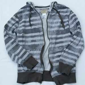 Striped hooded jacket