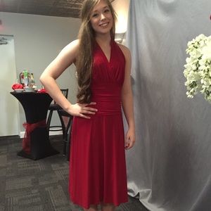 Red Braidsmaid/ Formal dress