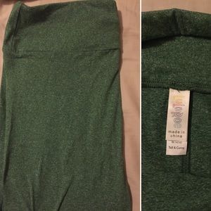 Lularoe Heathered Green TC Leggings